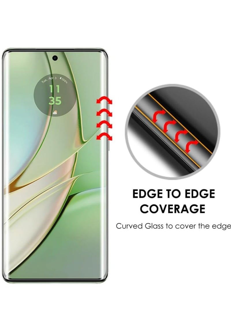 MIGOFAST Screen Protector for Moto Edge 40 Neo UV Tempered Glass, Film HD Screen Saver, 9H Hardness, Bubble-free Screen Replacement Protector Film - Image 4