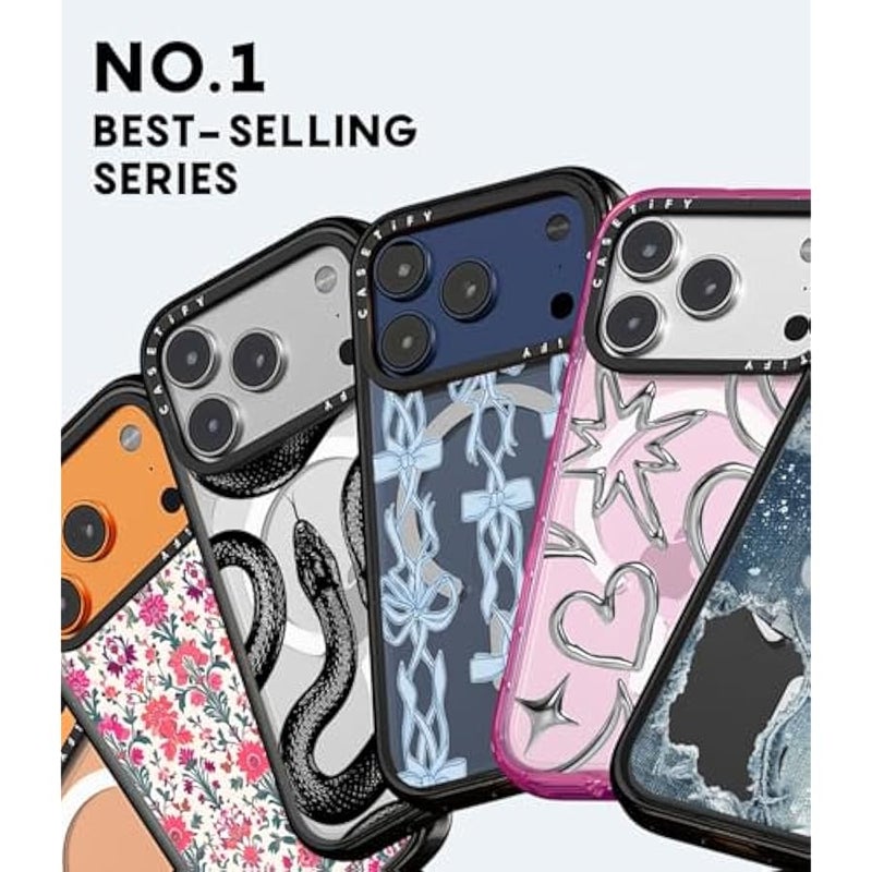 Casetify Impact iPhone 17 Pro Case 【Slim/Compatible with Magsafe / 8.2 ft. 4X Military Grade Drop Protection】 - Tortoiseshell - Glitter Purple - Image 3