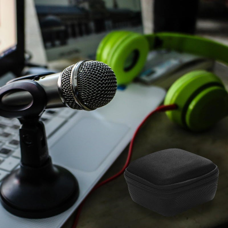 Eva Hard Shell Headphone Carrying Case Protective Storage Bag For Travel Portable Black - Image 5