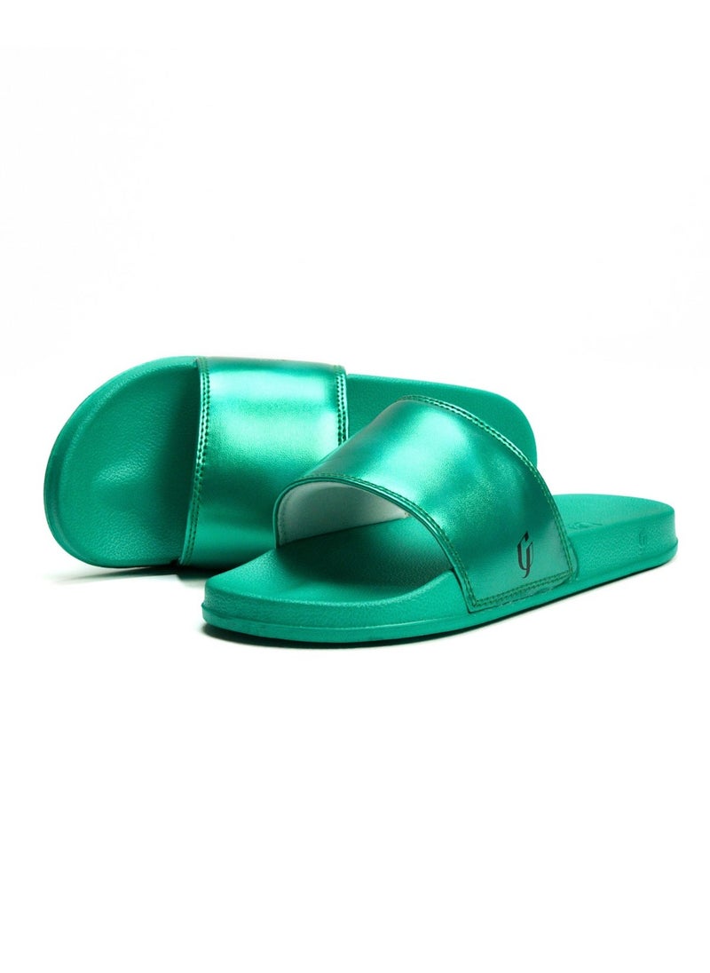 Uji Shiny Upper Padding slide slipper For Women  - Image 1