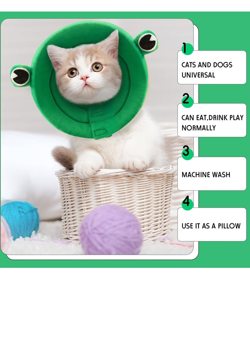 SYOSI Recovery Collar for Dogs and Cats, Pet Cat Cone Cute Funny Soft Cone for Cats, Comfortable Dog Neck Cone Lightweight, Adjustable Protective Cone for Cat Kitten Prevent Licking Wounds - Image 5