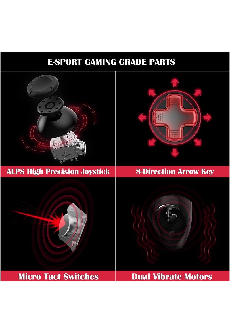 Gamepad Multimode BEITONGAsura2Pro Wireless Game Controller Switch Controller PC Gaming Controller, Compatible with Switch/Switch Lite/OLED/Windows/Steam Deck/Android & iOS,6 Axis Motion Control