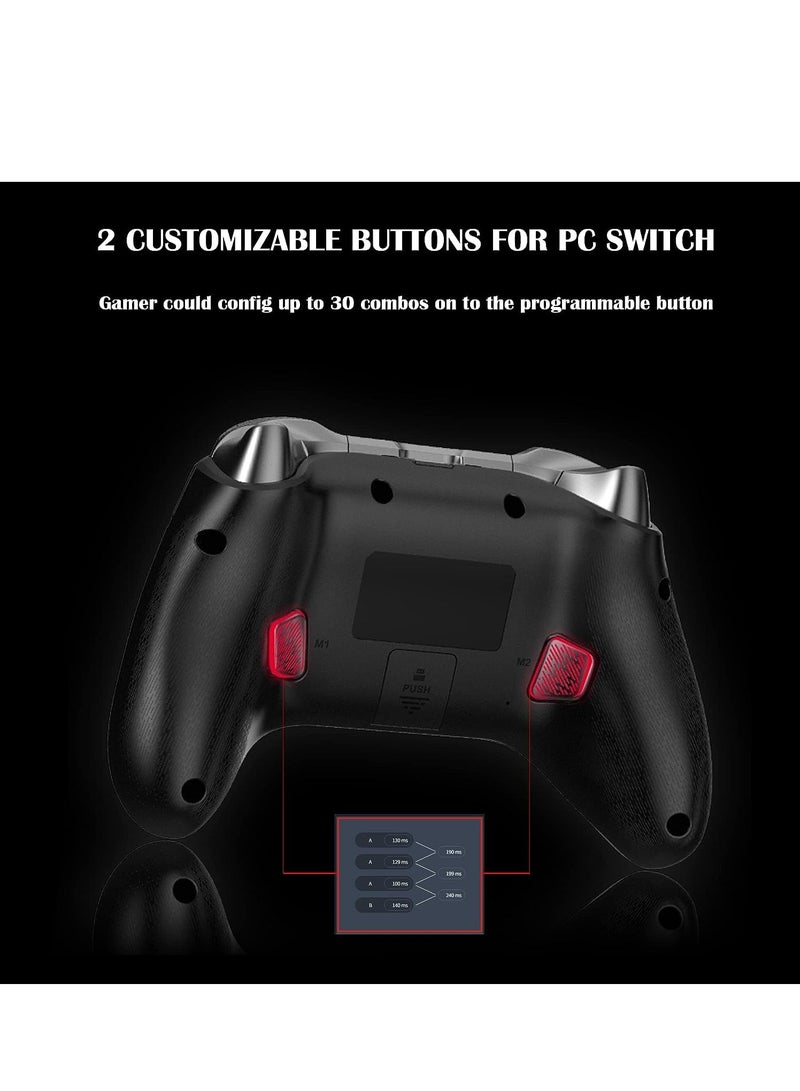 Gamepad Multimode BEITONGAsura2Pro Wireless Game Controller Switch Controller PC Gaming Controller, Compatible with Switch/Switch Lite/OLED/Windows/Steam Deck/Android & iOS,6 Axis Motion Control
