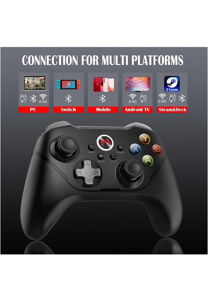 Gamepad Multimode BEITONGAsura2Pro Wireless Game Controller Switch Controller PC Gaming Controller, Compatible with Switch/Switch Lite/OLED/Windows/Steam Deck/Android & iOS,6 Axis Motion Control