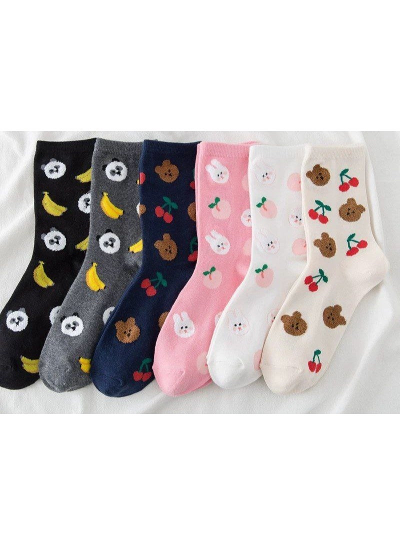 عرض زوجين من الشرابات الحريمي الطويلة القطنية – ناعمة ومريحة للاستخدام اليومي - Image 5