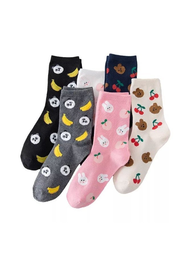 عرض زوجين من الشرابات الحريمي الطويلة القطنية – ناعمة ومريحة للاستخدام اليومي - Image 3