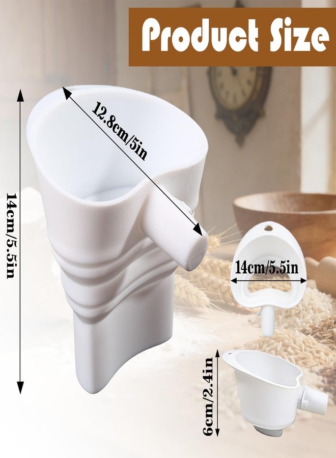 Primst Flour Funnel for Kitchen Aid Mixer, Foldable Flour Funnel- Stand Mixer Attachment, Kitchen Aid Mixer Accessories for 4.5-7 Qt Tilt-Head Stand Mixer, Dishwasher Safety (White) - Image 2