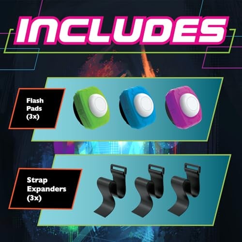 MindWare Flex Flash Reflex Training Game for Kids Adults FastPaced Reaction Speed Game with Wearable LightUp Pads 13 Players Ages 6 - Image 5