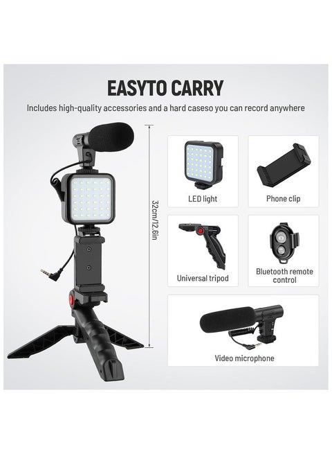 Aroos 5-in-1 Vlogging Kit ‚Äì LED Video Light, Professional