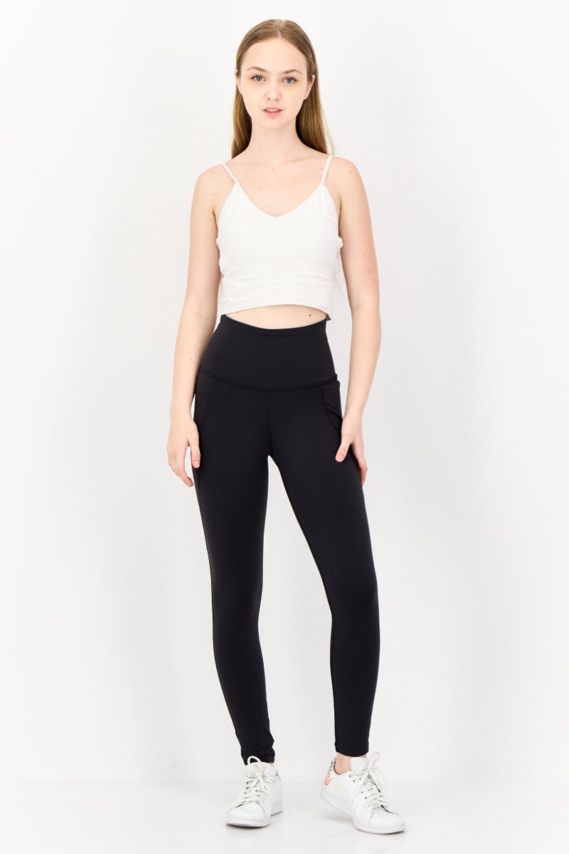 Reebok Women Sportswear Fit Pull On Training Leggings, Black - Image 3