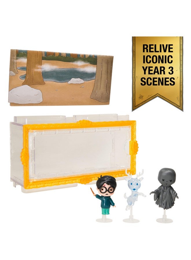 Wizarding World Harry Potter, Micro Magical Moments Year 3 Figure Set with Harry, Stag Patronus, Dementor & Display Case, Kids Toys for Ages 6 and up - Image 2