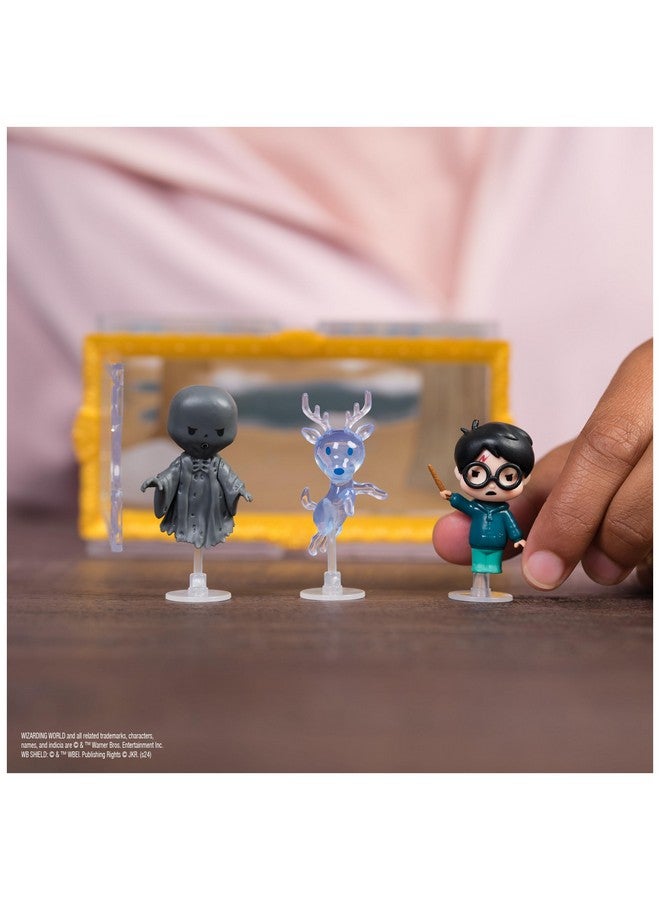 Wizarding World Harry Potter, Micro Magical Moments Year 3 Figure Set with Harry, Stag Patronus, Dementor & Display Case, Kids Toys for Ages 6 and up - Image 3
