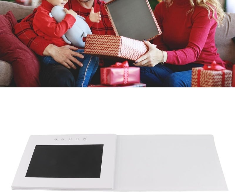 Video Greeting Card with LCD Screen, Electronic Greeting Card, 720P HD Video Playback with 128M Memory, Video Brochure for Anniversary Birthday Marketing, Portable Advertising Solu (10inch) - Image 5