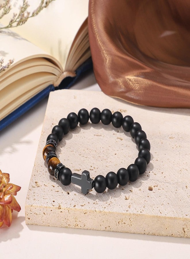 BABORI Christian Religious Inspritional Gifts Cross Bracelet for Men Jewelry Every Day God Thinks of You - Image 5