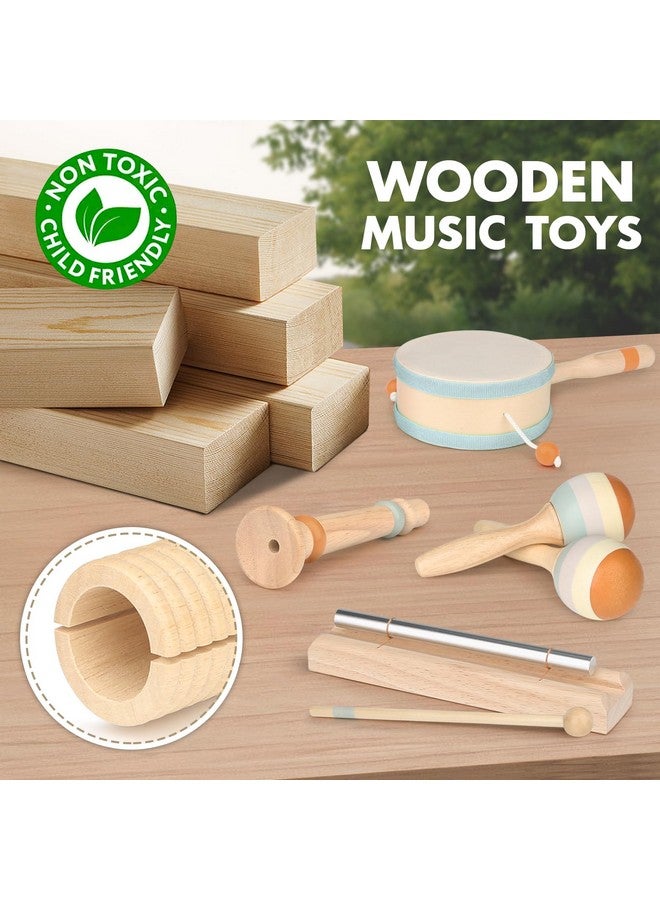 Vanplay Musical Instruments - Montessori Music Toys For Toddlers 1-3 - Natural Wooden Instruments Toy For Babies 6-12-18 Months - Preschool Educational Toys For Boy Girls 1-3-2-4 Christmas Birthday Gifts - Image 5