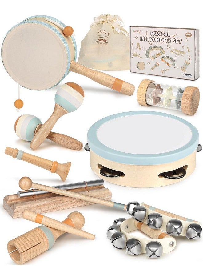 Vanplay Musical Instruments - Montessori Music Toys For Toddlers 1-3 - Natural Wooden Instruments Toy For Babies 6-12-18 Months - Preschool Educational Toys For Boy Girls 1-3-2-4 Christmas Birthday Gifts - Image 1