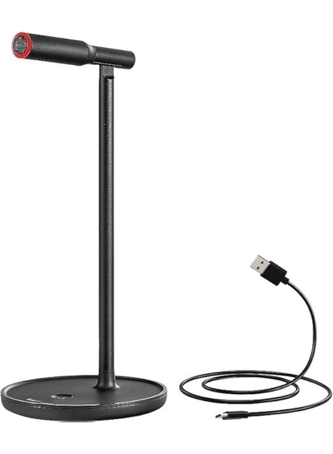 USB to Type-C Microphone with Stand Holder – Adjustable Angle, Compatible with Multiple Devices - Image 1