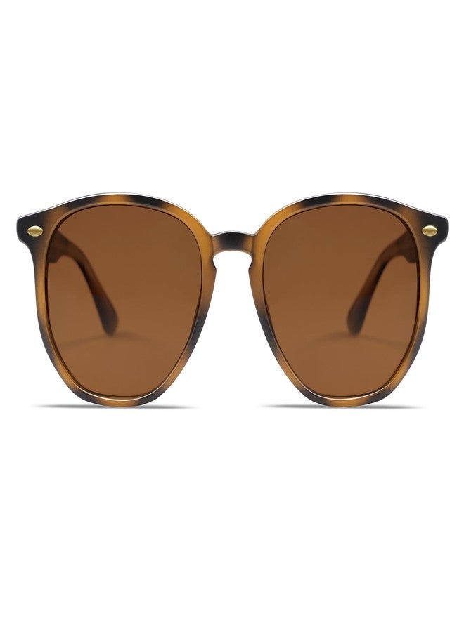 VANLINKER Polarized Hexagonal Octagon Trendy Sunglasses for women Men Tortoise Frame Brown Lens VL9696 - Image 2