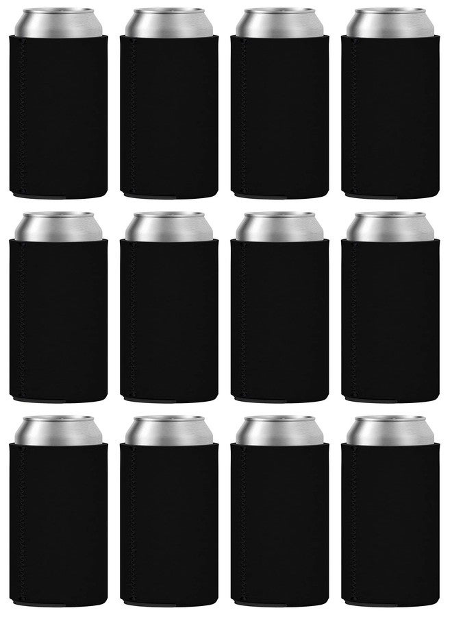 جي7 باور حافظات علب المشروبات النحيفة من تاهو باي (عبوة من 12 قطعة) أكمام بيرة من النيوبرين (أسود) - Image 1