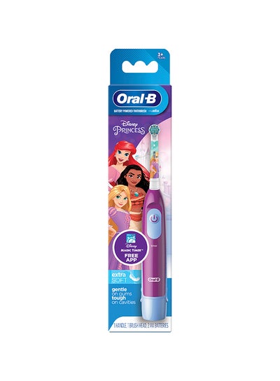 Oral-B Kids Battery Toothbrush, Disney Princess, Extra Soft Bristles, 3+ Years, 1 Count