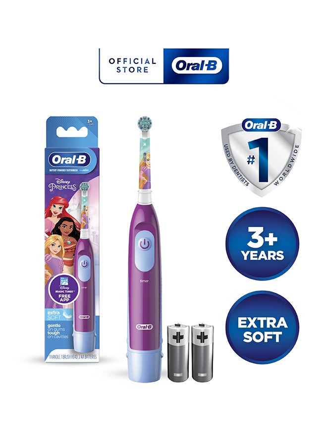 Oral-B DB5 Kids 3+ Disney Princesses Battery Toothbrush with Replacement brush head - Image 3