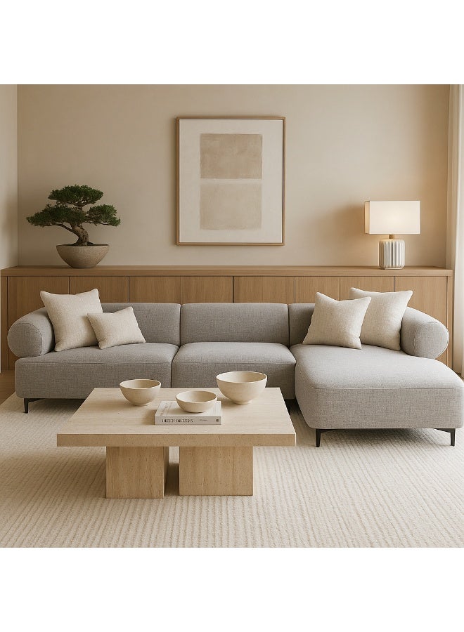 Baytonia L-Shaped Corner Sofa Softscape - Gray - Image 1