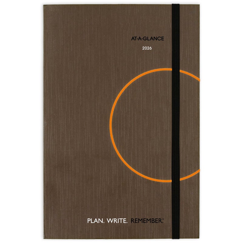 AT-A-GLANCE ATAGLANCE 2026 Planning Notebook Daily 5 x 825 Small Plan Write Remember Casebound Gray 7062013026 - Image 2