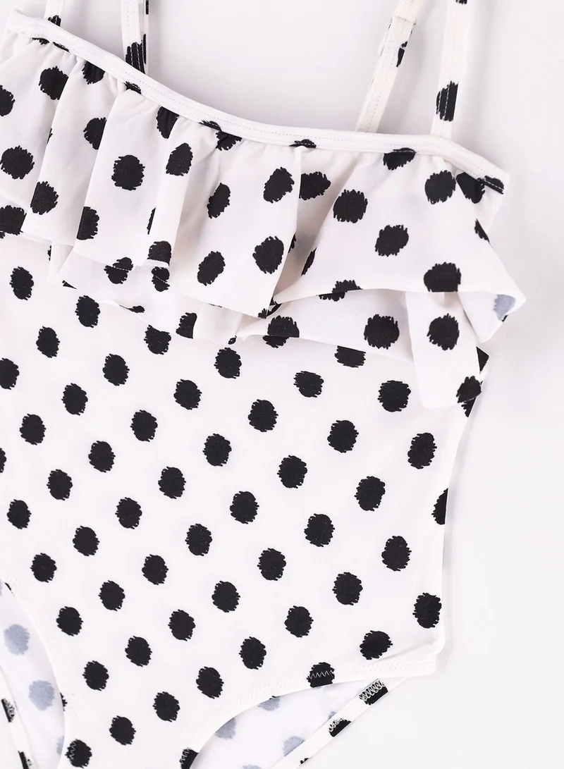 dagi Kids Polka Dot Print Swimsuit