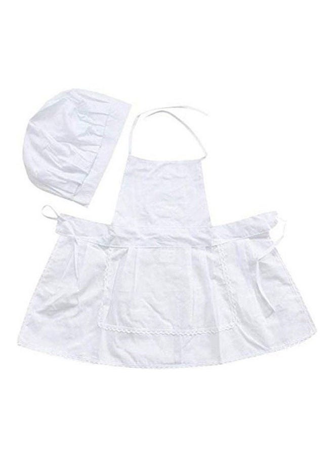 NIBEMINENT BabyMoon Chef Costume Baby Photography Props Set of 2 Snow White for 6-12 months baby 
