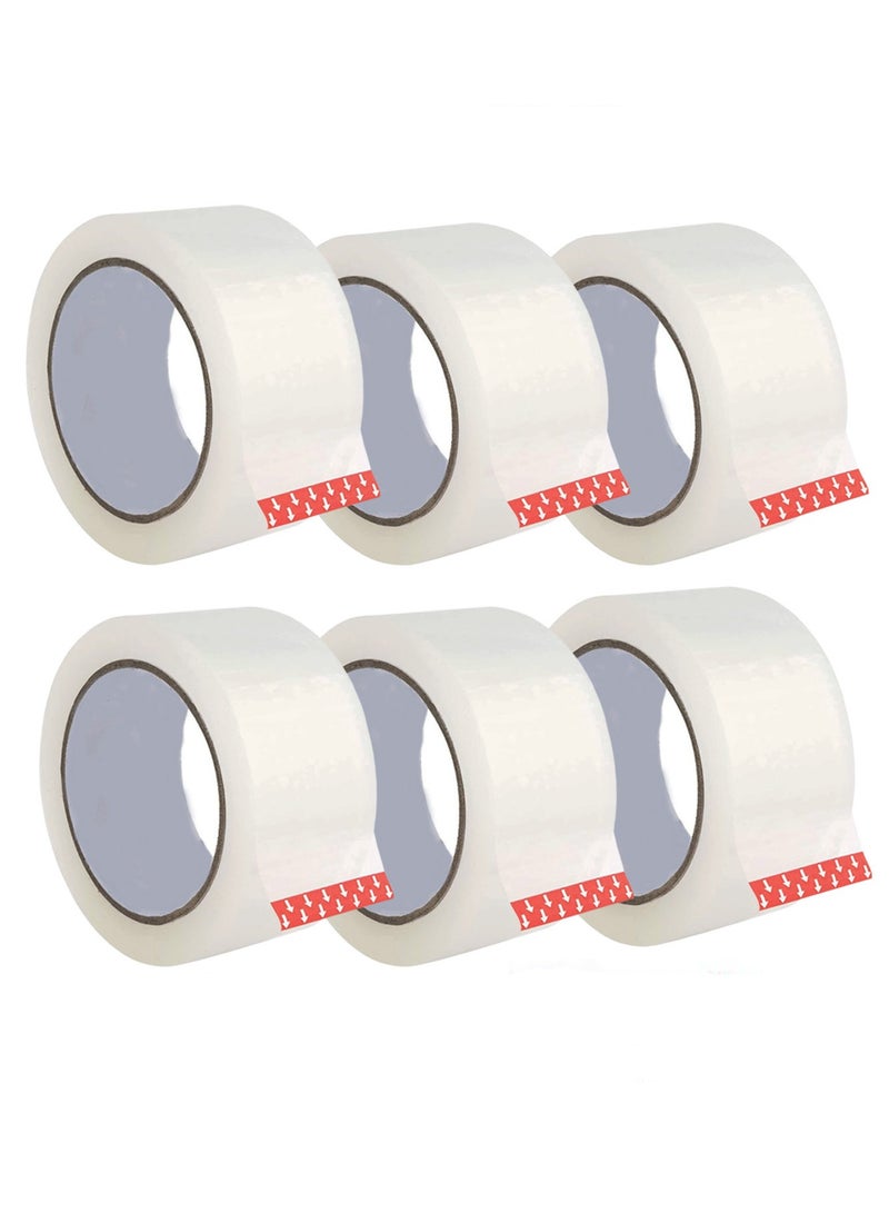 Generic Ultra Strong Clear Packing Tape – [2 Inches x 200 Yards Per Roll, (1200 Yards Total)]– Heavy Duty| Strong Adhesive 2.7 Mil Packaging Tape for Sealing Boxes, Moving & Office Supplies (200 Yard)  - Image 1