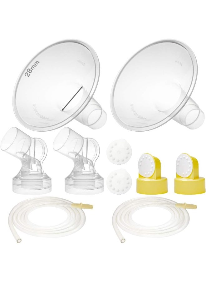 NENESUPPLY Nenesupply GentleFit Pump Parts 28mm Compatible with Medela Pump in Style Breastpump  - Image 1