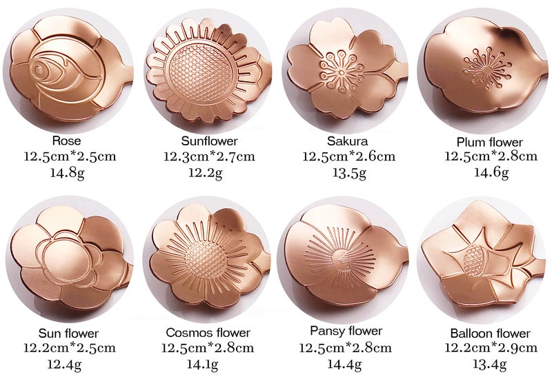 ESRISE 16 Pcs Teaspoon Tea Spoons, ESRISE Stainless Steel Cute Coffee Spoon for Tea Party Decorations (Rose Gold) - Image 3