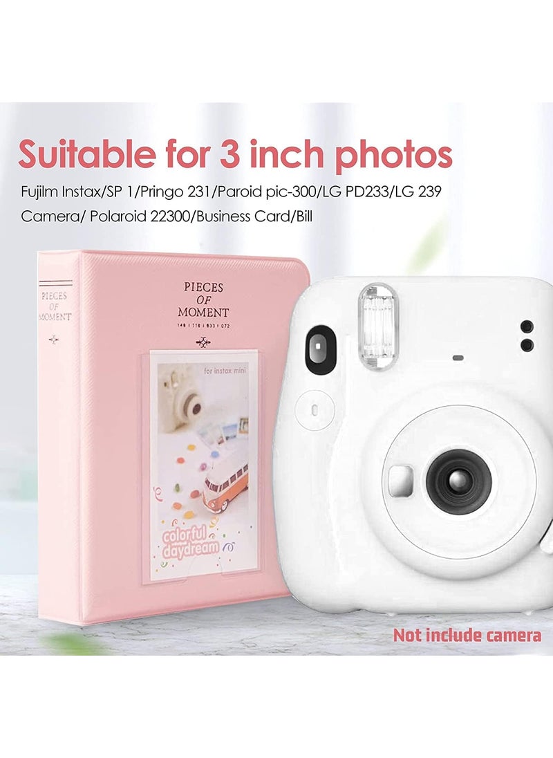 ZIKKON ZIKKON Photo Albums2Pcs 64 Pockets Album for Fujifilm instax Mini 7s 8 8 9 25 26 50s 70 90 Instant Camera Name Card Photo Book for PIC300PZ2300 PurpleWhite  - Image 4