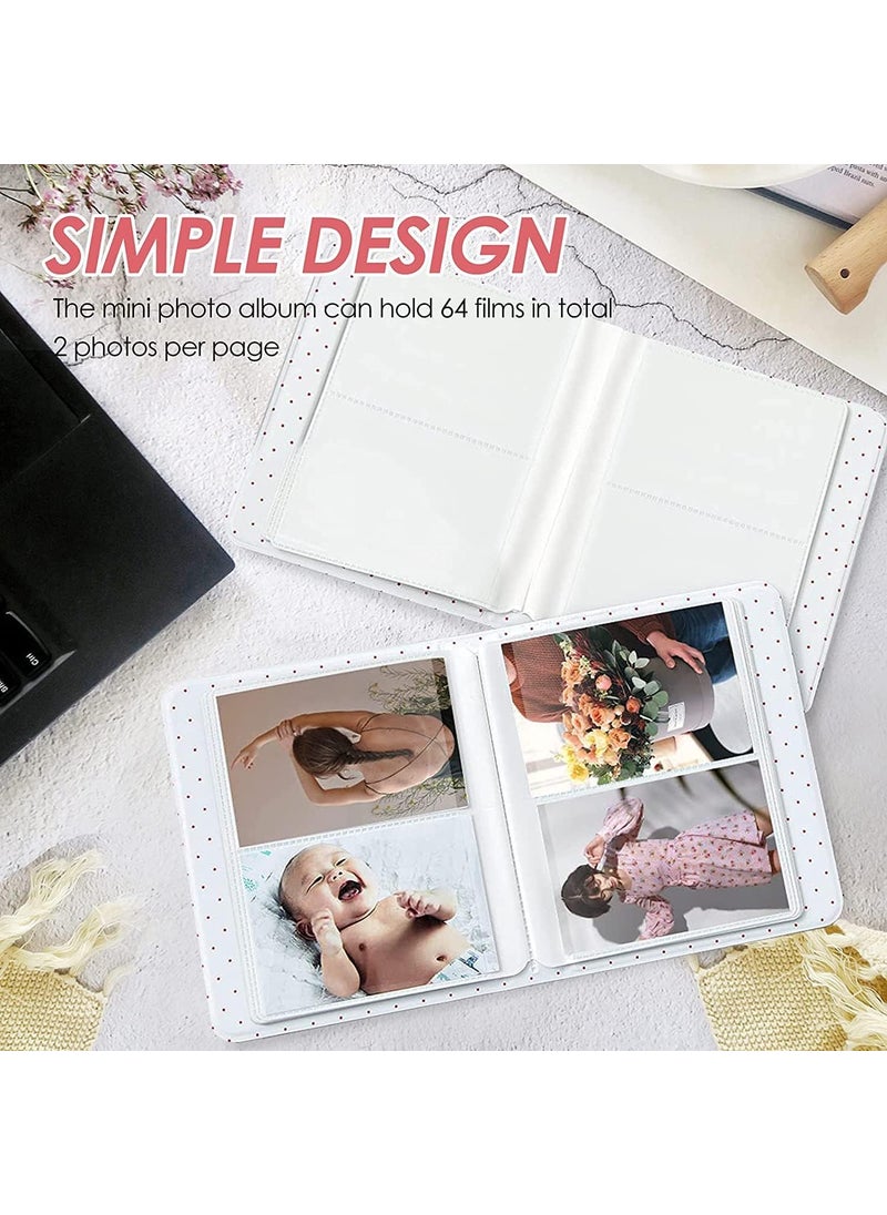 ZIKKON ZIKKON Photo Albums2Pcs 64 Pockets Album for Fujifilm instax Mini 7s 8 8 9 25 26 50s 70 90 Instant Camera Name Card Photo Book for PIC300PZ2300 PurpleWhite  - Image 5