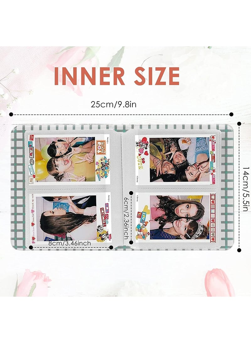ZIKKON ZIKKON Photo Albums2Pcs 64 Pockets Album for Fujifilm instax Mini 7s 8 8 9 25 26 50s 70 90 Instant Camera Name Card Photo Book for PIC300PZ2300 PurpleWhite  - Image 3