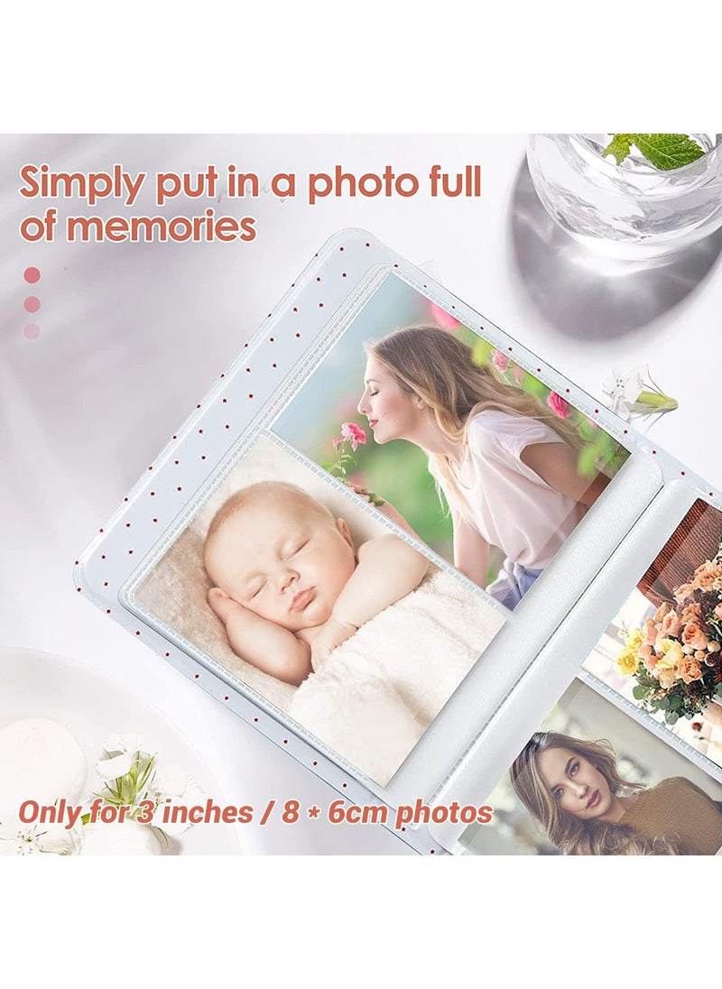 ZIKKON ZIKKON Photo Albums2Pcs 64 Pockets Album for Fujifilm instax Mini 7s 8 8 9 25 26 50s 70 90 Instant Camera Name Card Photo Book for PIC300PZ2300 PurpleWhite  - Image 2
