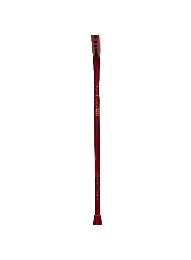 Li-Ning Super Series SS100 Carbon Graphite Badminton Strung Badminton Racket with Full Racket Cover (Red/White) - Image 3