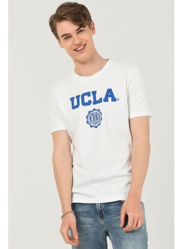 UCLA GAYLEY White Crew Neck Men's T-shirt  - Image 1