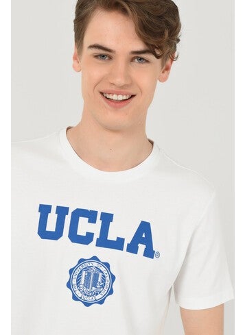 UCLA GAYLEY White Crew Neck Men's T-shirt  - Image 2