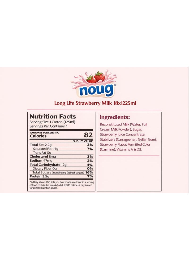 Noug Long Life Strawberry Milk - Image 2