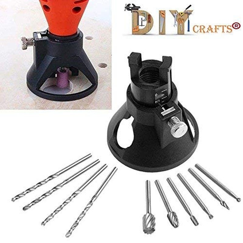 Diy Crafts 11564 10470 Hss Routing Router Bits Burr With Drill Carving Rotary Locator Set Suit Diy Tools for Dremel & Rotary Tools, Multicolor, 6 Piece - Image 2