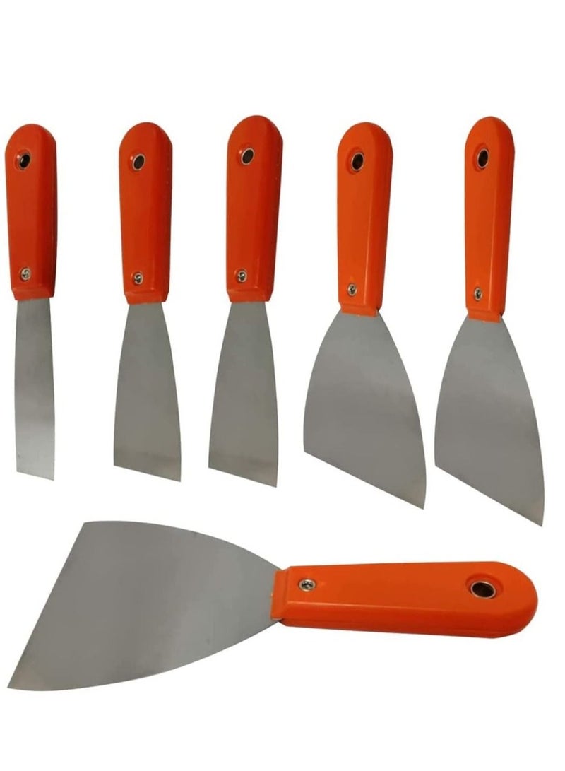 RACO RACO Wall Paint Scrapers and Putty Knives Wallpaper Scrapers Set for Spackling 6 pcs  - Image 1