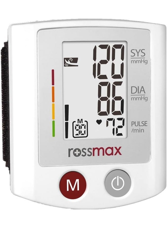Rossmax S150 Automatic Wrist Blood Pressure Monitor Compact Digital Gauge with Large Screen and Ninety Reading Memory - Image 4