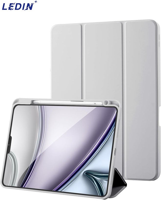LEDIN Case Compatible with iPad Pro 11 (2024) Case/iPad Pro 11 Case Pro 11 Inch with Pencil Holder, Trifold Stand Protective Case Supports 2nd Gen iPencil Charging, Auto Sleep/Wake - Image 1