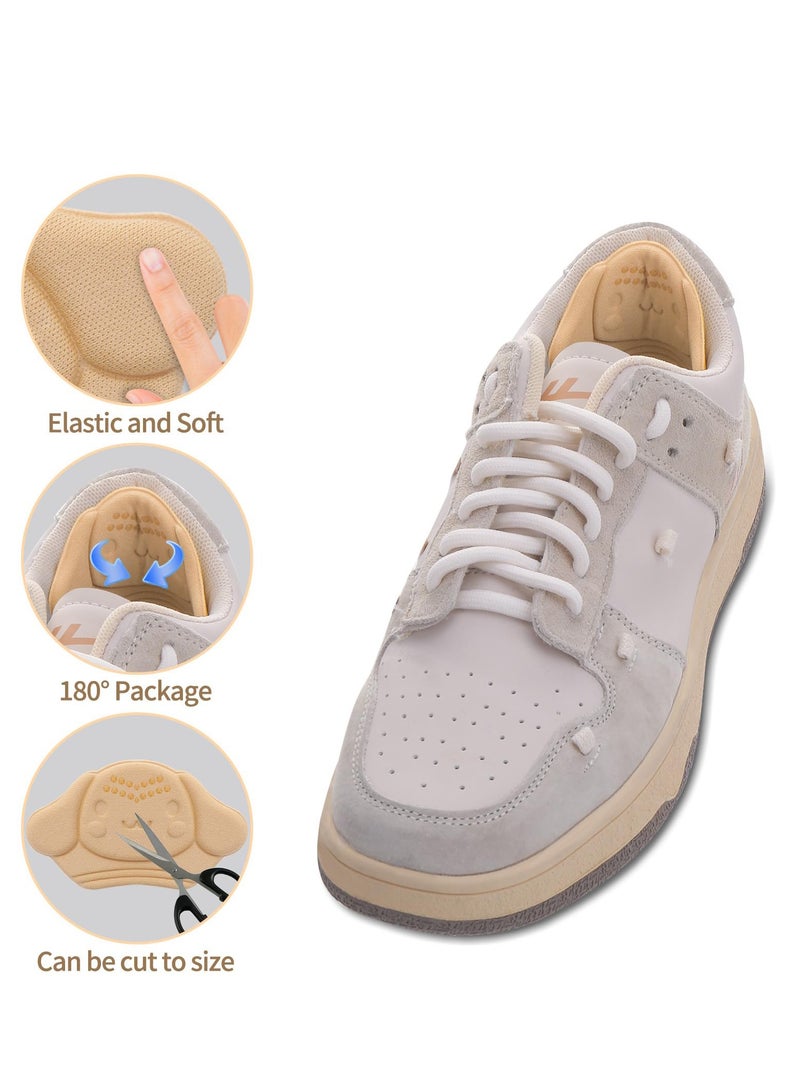Excefore 4 Pairs Shoe Inserts for Kids, Heel Shoe Grips Liner for Loose Shoes, Inserts Grips Liners Heel, Preventing Heel Rubbing and Blisters, for Girls and Boys Boots, Trainers - Image 4