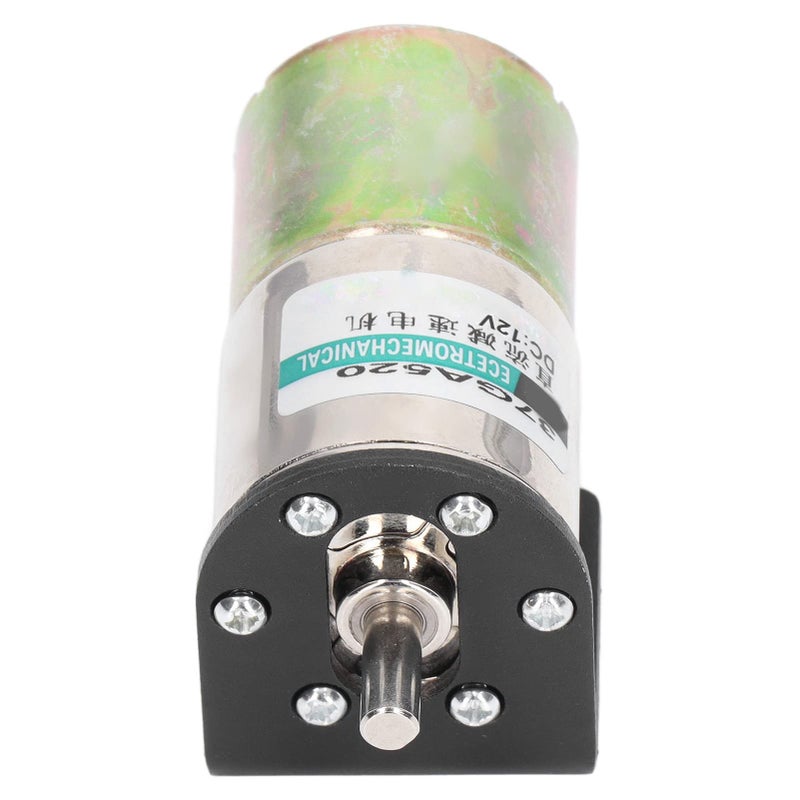 Industrial Self Locking Brushed Aluminum Alloy DC Motor 12V 10W 0 5 RPM - Image 3