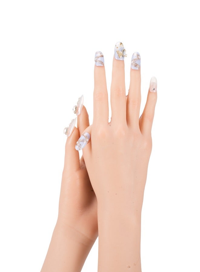 Nails Kit ,False Nails Set,Press on Nails for Gifts,Fake Nails for Women,Protect Skin Nails Set,Nail Gifts Set for Women (Gorgeous Garden) - Image 4