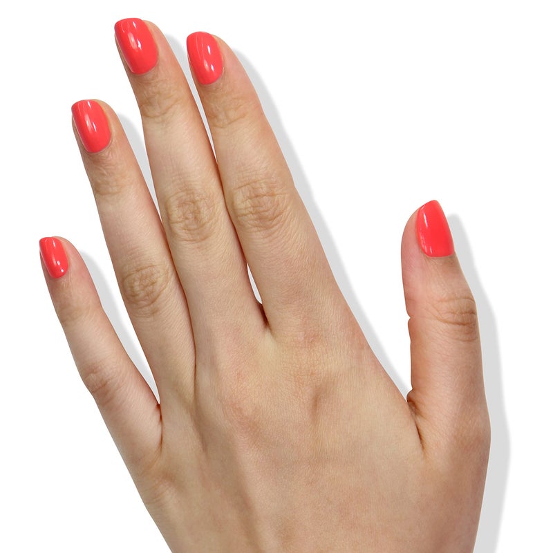 LONDONTOWN lakur Nail Polish - Chip-Resistant, Non-Toxic, Conditions & Hydrates Nails | Glossy Coral Orange, Papaya, .40 fl oz - Image 4