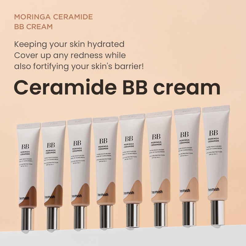 Heimish Moringa Ceramide BB Cream SPF 30 PA++ | 23 Light Medium | 1.87 fl oz / 53g - Image 2