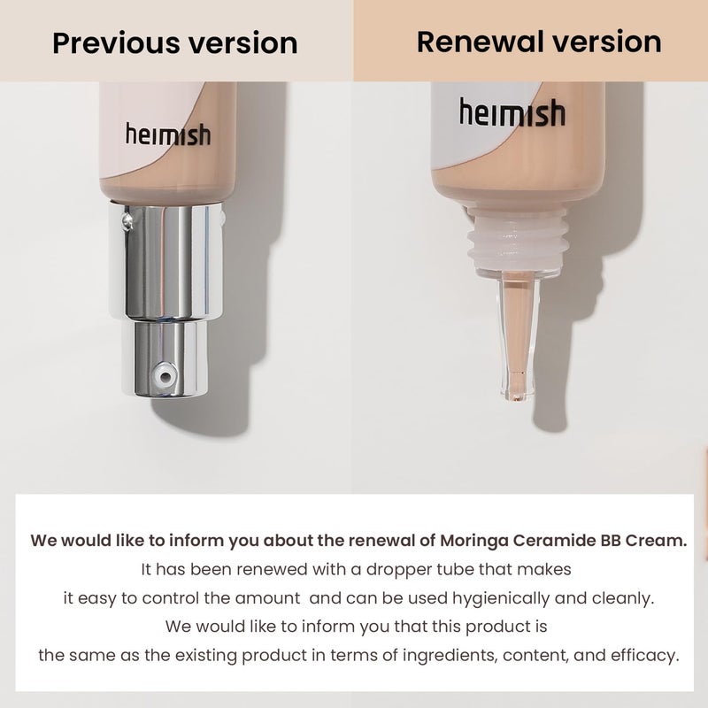 Heimish Moringa Ceramide BB Cream SPF 30 PA++ | 23 Light Medium | 1.87 fl oz / 53g - Image 4